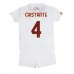 Cheap AS Roma Bryan Cristante #4 Away Football Kit Children 2022-23 Short Sleeve (+ pants)